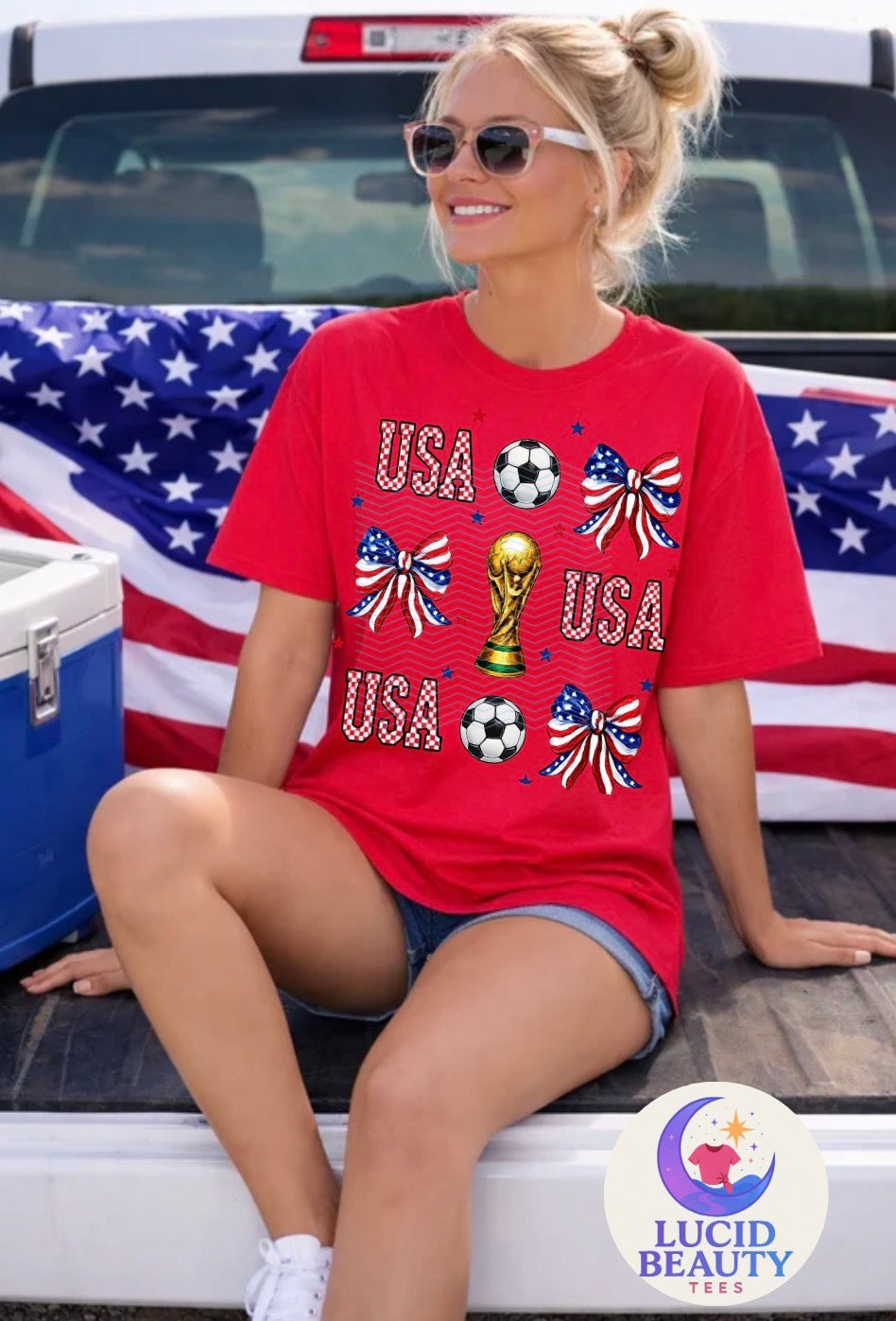 USA World Cup Bow Tee