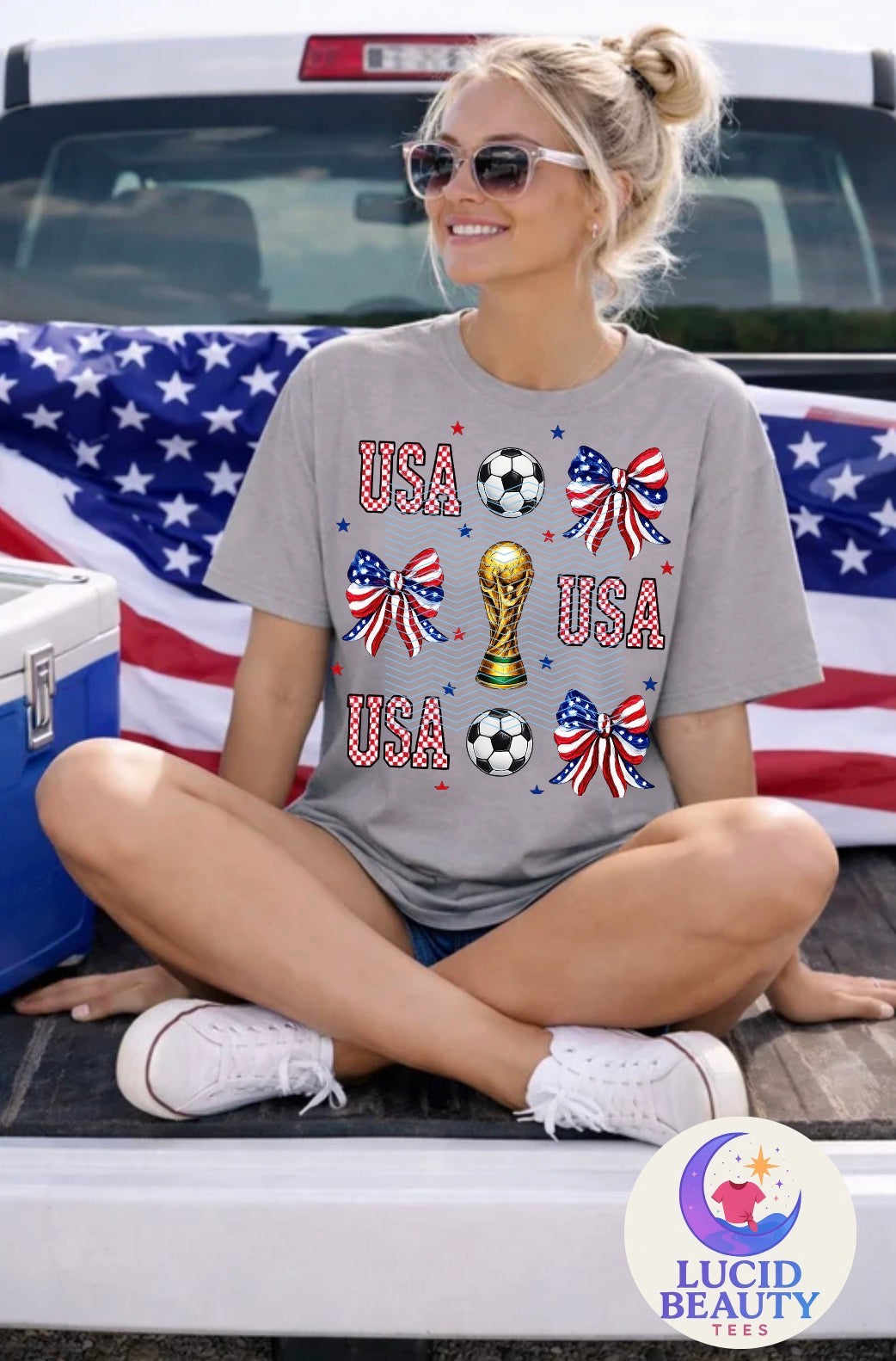 USA World Cup Bow Tee