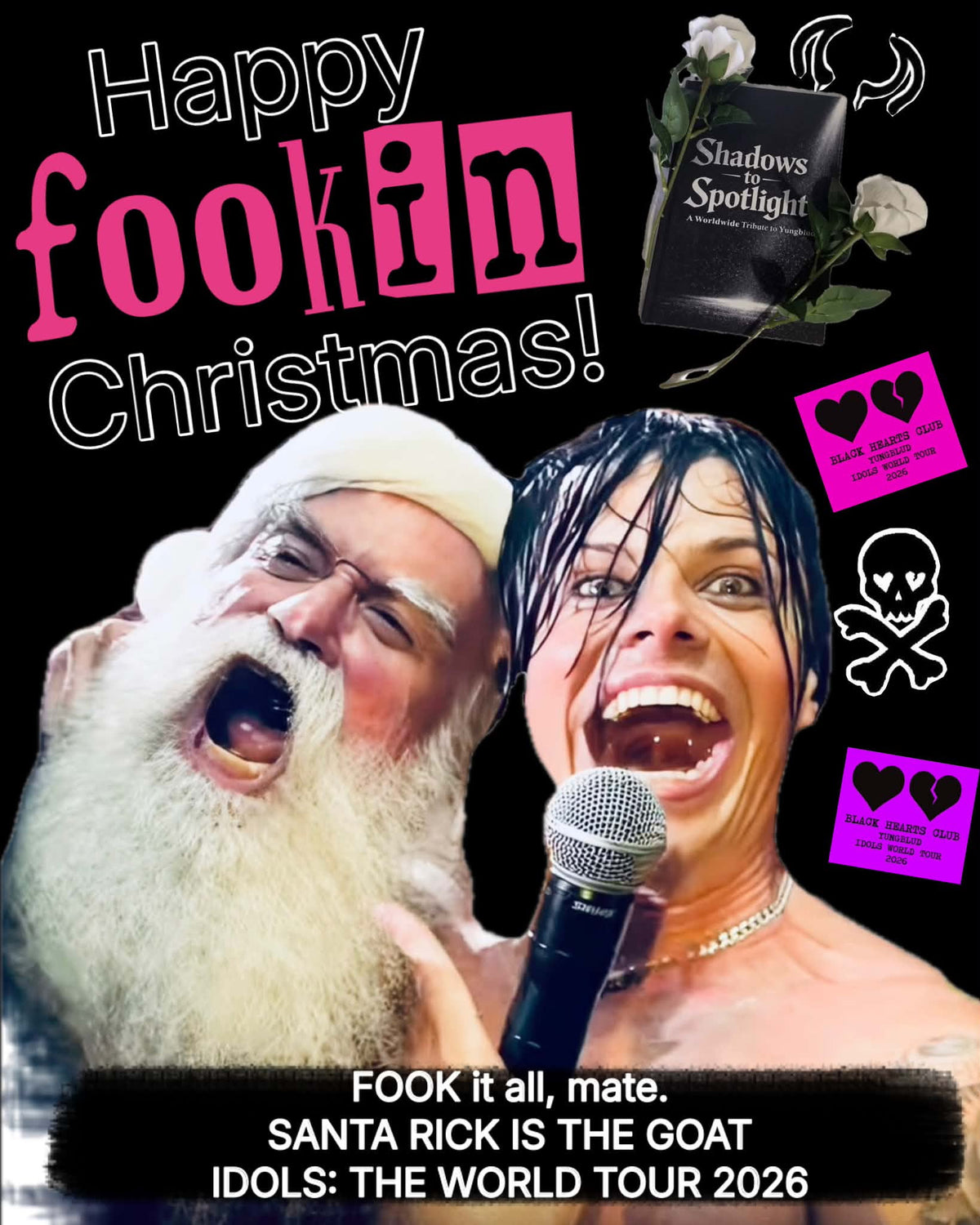 Custom Happy Fookin Christmas YB Tee