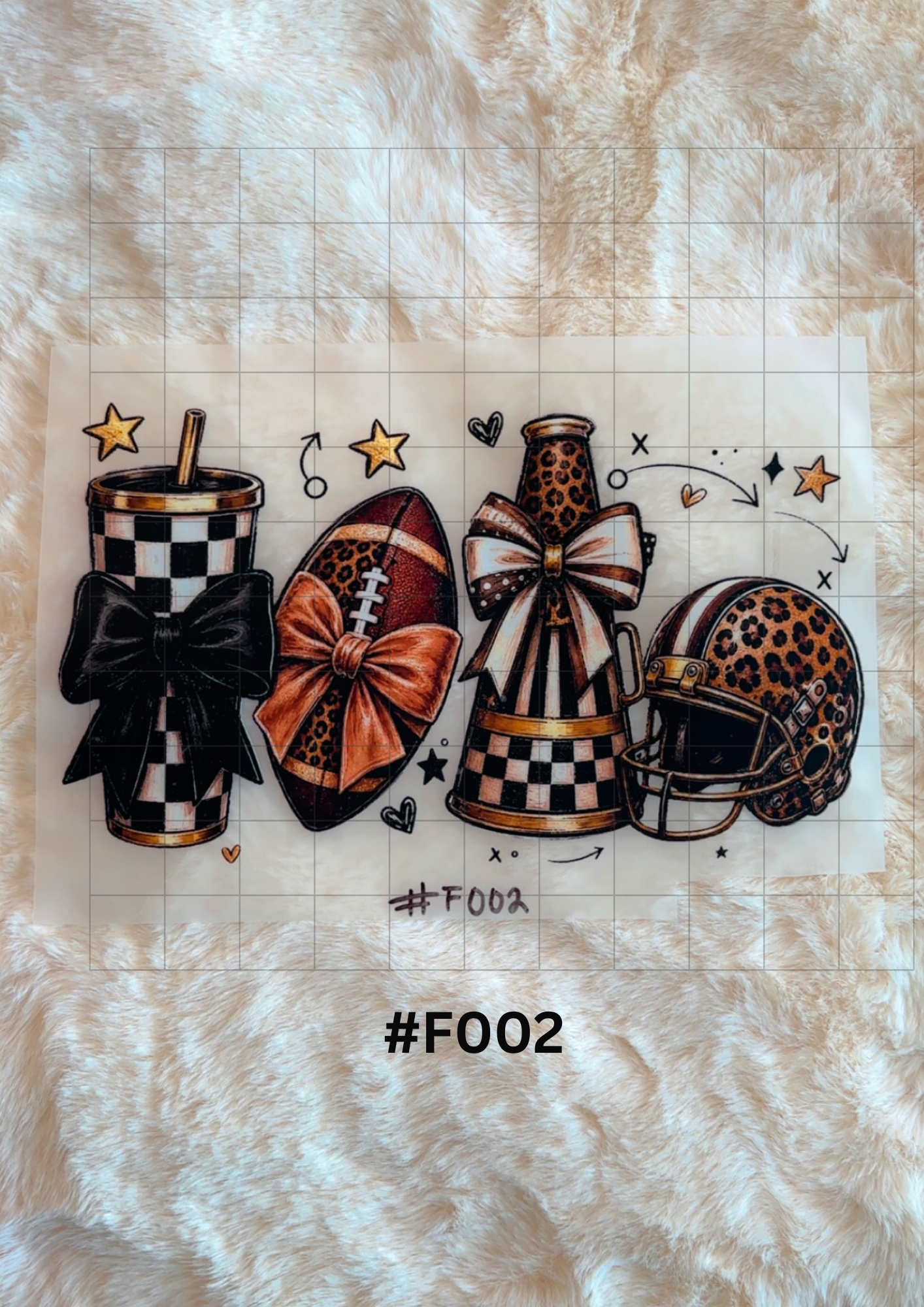 #F002 — Football Game Day Collage 🏈🖤