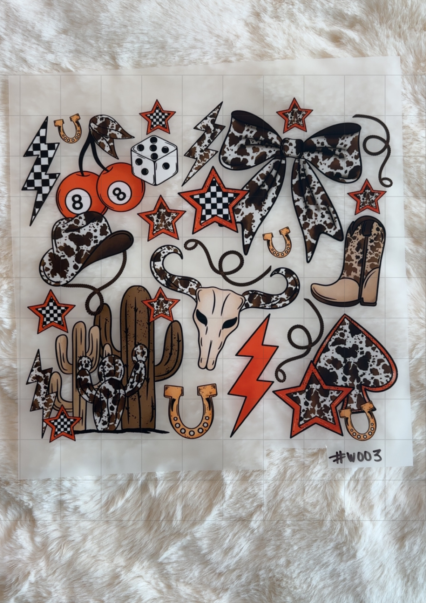 #W003 — Western Cow Print Collage 🐄🤠